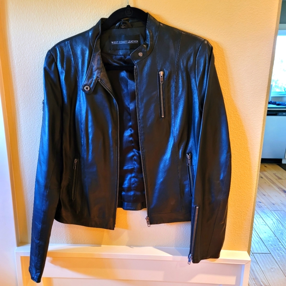 West Coast leather Biker Jacket